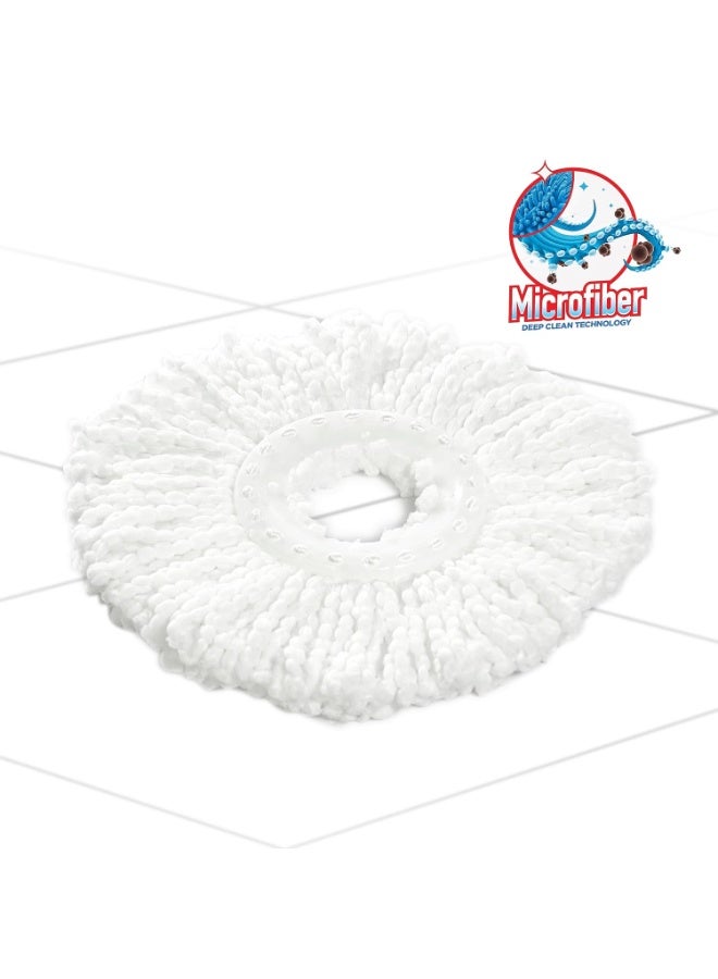 Gala Spin Mop Microfiber Refill, Spin Mop Refill/Floor Mop Refill, Mop Head Refill only,Mop Refills only (White) - Image 2